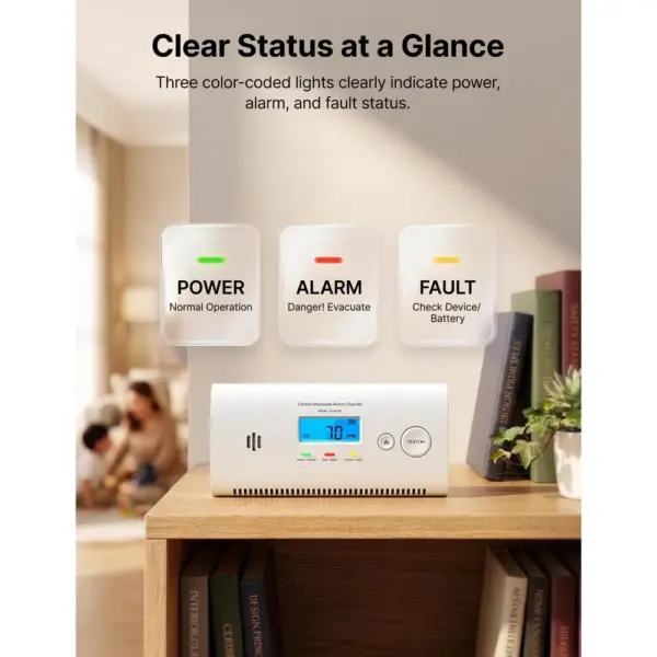 X-Sense XC0N-SR - Portable CO alarm for home, caravans and boats, single unit — 5 X-Sense XC0N-SR - Portable CO alarm for home, caravans and boats, single unit — 5