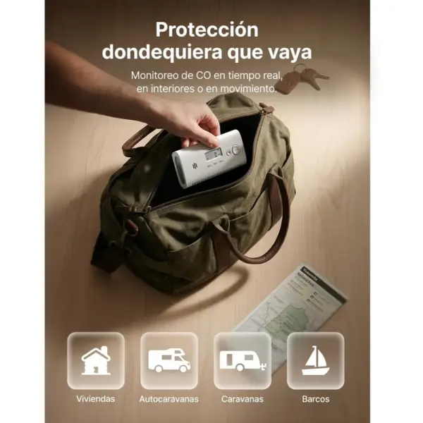 X-Sense XC0N-SR - Detector de monóxido de carbono portátil para viajes — 2 X-Sense XC0N-SR - Detector de monóxido de carbono portátil para viajes — 2