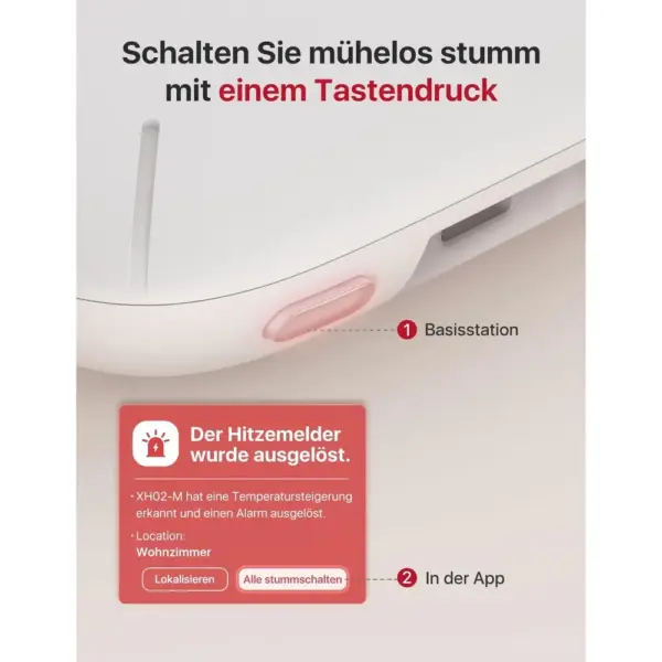 X-Sense XH02-M - Funkvernetzter Hitzemelder mit 10-Jahres-Batterie — 3 X-Sense XH02-M - Funkvernetzter Hitzemelder mit 10-Jahres-Batterie — 3