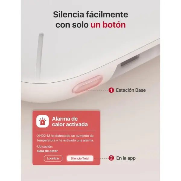 X-Sense XH02-M - Detector de calor compatible con estación base, pack de 2 — 3 X-Sense XH02-M - Detector de calor compatible con estación base, pack de 2 — 3