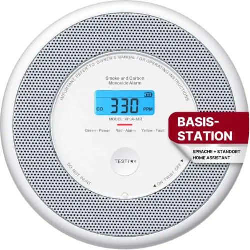 X-Sense XP0A-MR - Rauch- und CO-Melder mit deutscher Sprachansage — 1 X-Sense XP0A-MR - Rauch- und CO-Melder mit deutscher Sprachansage — 1