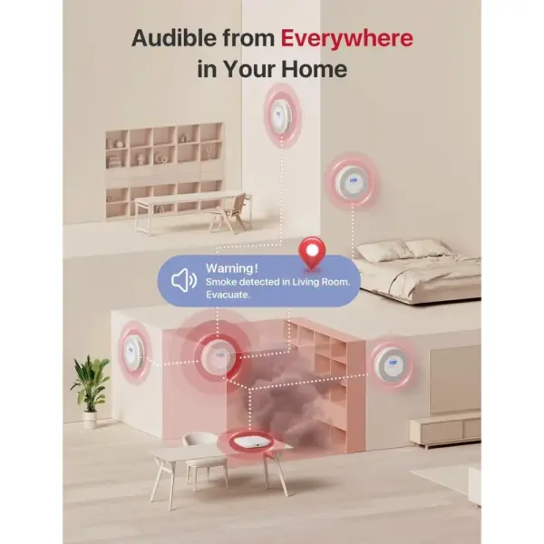X-Sense XP0A-MR - Talking smoke and CO alarm for the SBS50 base, single unit — 5 X-Sense XP0A-MR - Talking smoke and CO alarm for the SBS50 base, single unit — 5