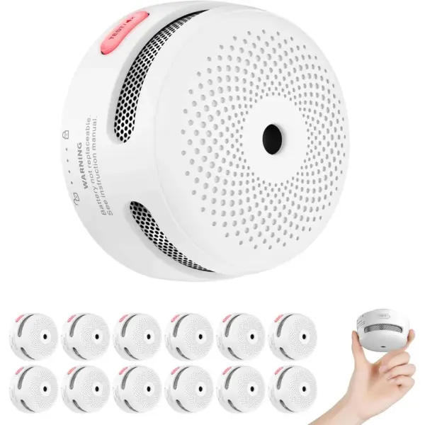 X-Sense XS01 - Mini detector de humo autónomo, batería de 10 años, pack de 3 — 3 X-Sense XS01 - Mini detector de humo autónomo, batería de 10 años, pack de 3 — 3