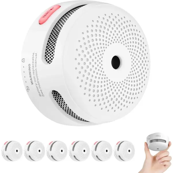 X-Sense XS01 - Mini detector de humo autónomo, batería de 10 años, pack de 3 — 4 X-Sense XS01 - Mini detector de humo autónomo, batería de 10 años, pack de 3 — 4