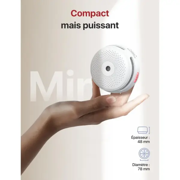 X-Sense XS01 - Mini détecteur de fumée autonome, pile 10 ans — 3 X-Sense XS01 - Mini détecteur de fumée autonome, pile 10 ans — 3