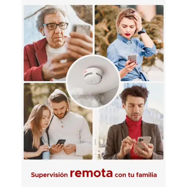 X-Sense XS01-WX - Mini detector de humo Wi-Fi con batería reemplazable, pack de 3 — 3 X-Sense XS01-WX - Mini detector de humo Wi-Fi con batería reemplazable, pack de 3 — 3