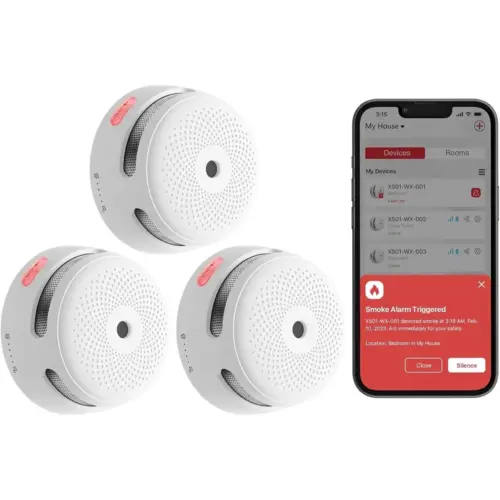 X-Sense XS01-WX - Mini rilevatore di fumo Wi-Fi, senza base — 1 X-Sense XS01-WX - Mini rilevatore di fumo Wi-Fi, senza base — 1