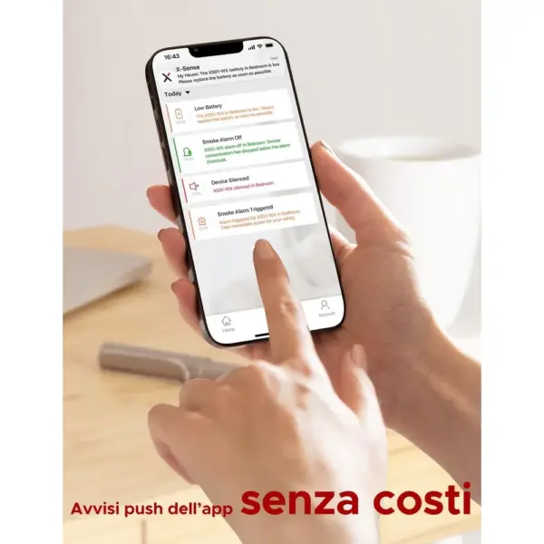 X-Sense XS01-WX - Mini rilevatore di fumo Wi-Fi, senza base — 2 X-Sense XS01-WX - Mini rilevatore di fumo Wi-Fi, senza base — 2