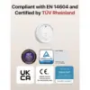 X-Sense XS0D-MR31 - Kit of 3 slim magnetic smoke alarms with SBS50 base — 1 X-Sense XS0D-MR31 - Kit of 3 slim magnetic smoke alarms with SBS50 base — 1