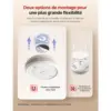 X-Sense XS0D-MR61 - Kit détecteurs de fumée magnétiques avec base SBS50 — 4 X-Sense XS0D-MR61 - Kit détecteurs de fumée magnétiques avec base SBS50 — 4