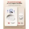 X-Sense XS0D-MR - Kit 6 rilevatori di fumo magnetici con base SBS50 — 3 X-Sense XS0D-MR - Kit 6 rilevatori di fumo magnetici con base SBS50 — 3