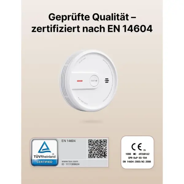 X-Sense XS0E-iR - WLAN-Rauchmelder mit Nachtmodus, 3er-Set — 2 X-Sense XS0E-iR - WLAN-Rauchmelder mit Nachtmodus, 3er-Set — 2