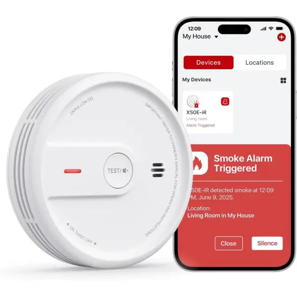 X-Sense XS0E-iR - Wi-Fi smoke alarm with night mode, single unit — 1 X-Sense XS0E-iR - Wi-Fi smoke alarm with night mode, single unit — 1