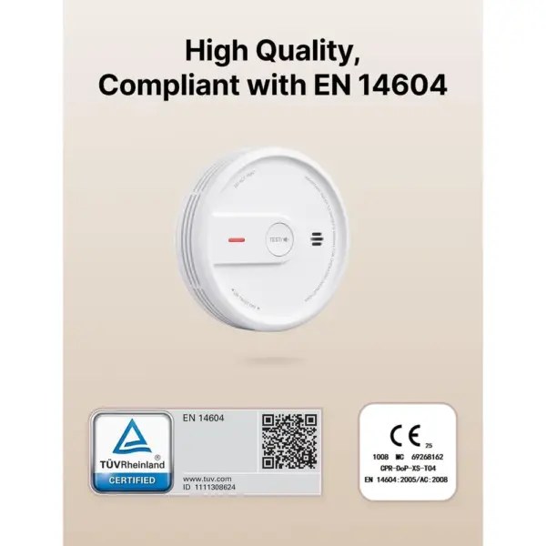 X-Sense XS0E-iR - Wi-Fi smoke alarm with night mode, single unit — 2 X-Sense XS0E-iR - Wi-Fi smoke alarm with night mode, single unit — 2