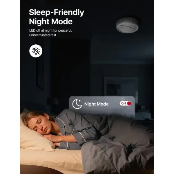 X-Sense XS0E-iR - Wi-Fi smoke alarm with night mode, single unit — 5 X-Sense XS0E-iR - Wi-Fi smoke alarm with night mode, single unit — 5