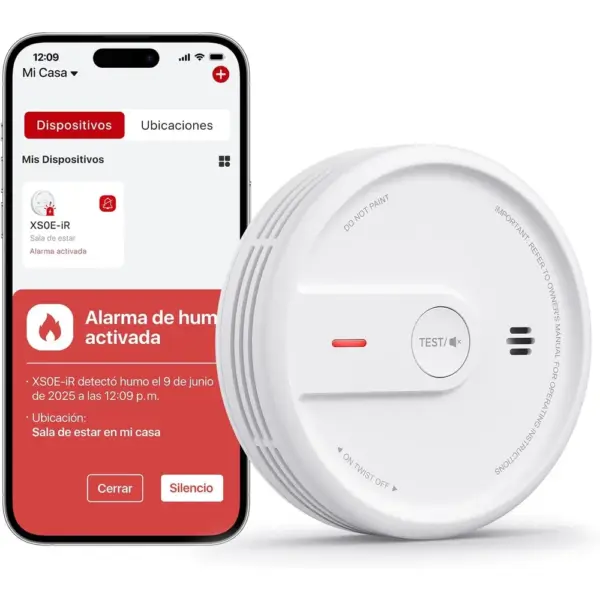 X-Sense XS0E-iR - Detector de humo Wi-Fi con modo nocturno — 1 X-Sense XS0E-iR - Detector de humo Wi-Fi con modo nocturno — 1