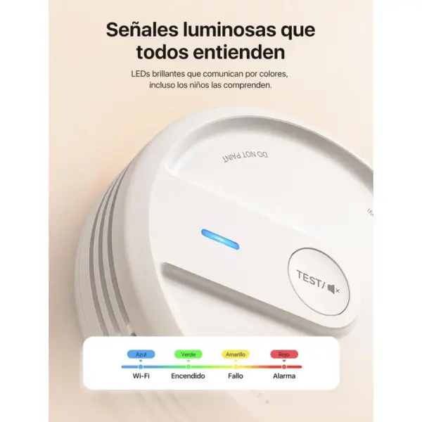X-Sense XS0E-iR - Detector de humo Wi-Fi con modo nocturno — 5 X-Sense XS0E-iR - Detector de humo Wi-Fi con modo nocturno — 5