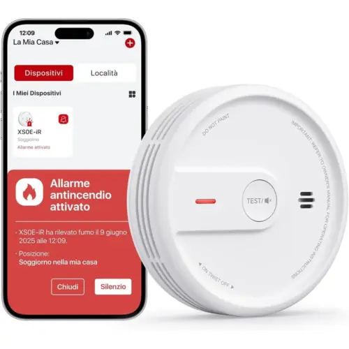 X-Sense XS0E-iR - Rilevatore di fumo Wi-Fi con modalità notturna — 1 X-Sense XS0E-iR - Rilevatore di fumo Wi-Fi con modalità notturna — 1