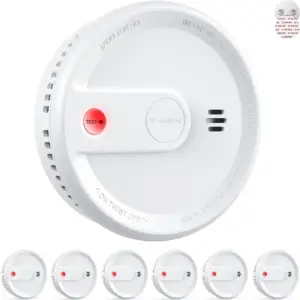 X-Sense XS0G-SN - Flacher Rauchmelder mit Magnethalterung, 6er-Set — 1