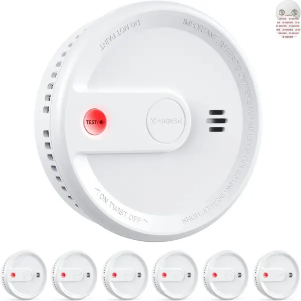 X-Sense XS0G-SN - Flacher Rauchmelder mit Magnethalterung, 6er-Set — 1 X-Sense XS0G-SN - Flacher Rauchmelder mit Magnethalterung, 6er-Set — 1