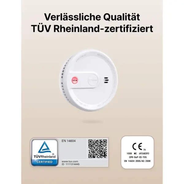 X-Sense XS0G-SN - Flacher Rauchmelder mit Magnethalterung, 6er-Set — 2 X-Sense XS0G-SN - Flacher Rauchmelder mit Magnethalterung, 6er-Set — 2