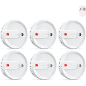 X-Sense XS0G-SN - Détecteur de fumée ultra-fin magnétique, lot de 6 — 1
